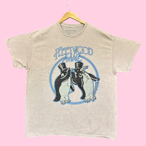 Fleetwood Mac Dapper Penguins Rock Band Tee XL - Picture 1 of 4